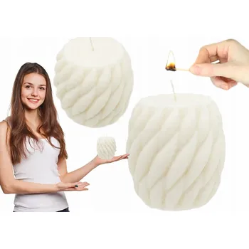 Svíčka SVÍČKA VONNÁ SVÍČKA PLETENINA RUČNĚ VYROBENÁ VÁNOČNÍ VŮNĚ