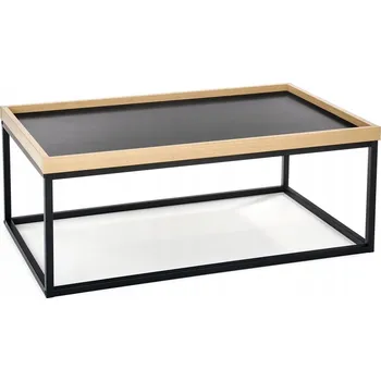 Konferenční stolek Konferenční stolek Halmar obdélníkový 100 x 60 x 39 Cm černý