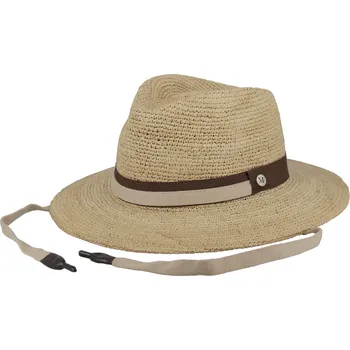 Klobouk Letní slaměný klobouk Fléchet Raphia s šňůrkou – unisex, přírodní Velikost: 57 cm (M)