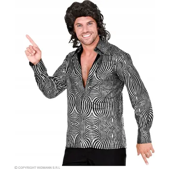 Karnevalový kostým KOSTÝM KOŠILE DISCO HOLO LÉTA 70 TANEČNÍK XXL
