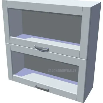 Kuchyňská skříňka Dvojitý výklop Diana vitríny 80 cm