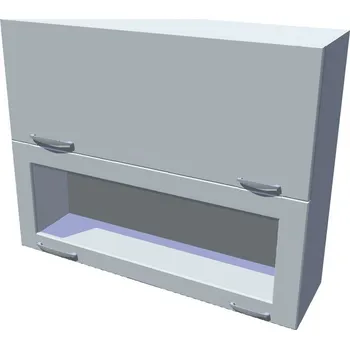 Kuchyňská skříňka Horní dvojitý výklop Diana vitrína S 90 cm