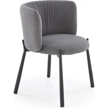 Jídelní židle Židle Halmar sametová šedá 1 ks