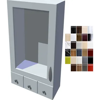 Kuchyňská skříňka Horní stojací skříňka se šuplíky Carmen vitrína