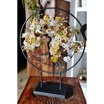 Strom života na stojánku - Změním tvůj svět Velikost, průměr stromu: Průměr 25cm, výška 33cm Drátované stromy života