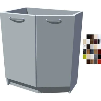 Kuchyňská skříňka Lesklá koncová kuchyňská skříňka Carmen 70 cm