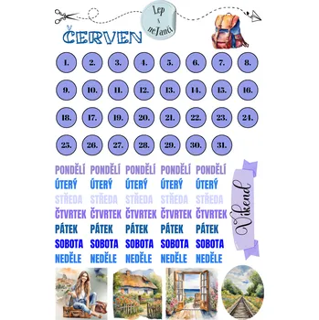 samolepka SAMOLEPKY ČERVEN VONÍ LÉTEM 1