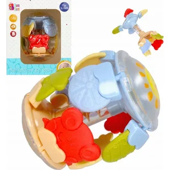 MULTIFUNKČNÍ Koule Pro Miminka Kousátko/Chrastítko SENSORICKÉ Hračky Bam