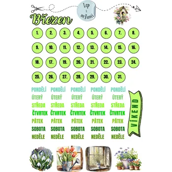 samolepka SAMOLEPKY BŘEZEN - Březnové probouzení 1