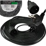 Ecolight jednoduchý Prodlužovací Kabel 10 m 1 ks zásuvek černý