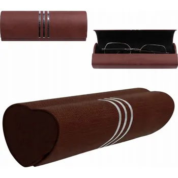 Pouzdro na brýle Hnědé POUZDRO NA BRÝLE s magnet zavíráním pro dioptrické brýle, pevné