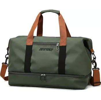 Cestovní taška Příruční cestovní taška BEICHAO (Zelená příruční cestovní taška s přihrádkou na boty, objem 33 l)