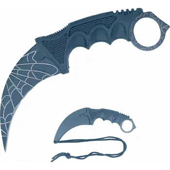 Kuchyňský nůž NŮŽ KARAMBIT PRO PŘEŽITÍ CS:GO TRÉNINKOVÝ - Dark Spider Web