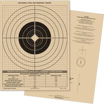 Terč na sportovní střelbu RITE IN THE RAIN Terč voděodolný UNIVERSAL MOA nastřelovací 25 metrů