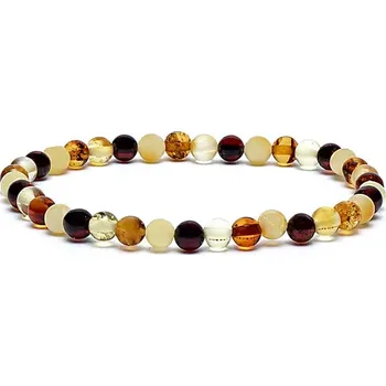 Náramek kuličky - Jantar