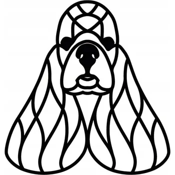 Obraz Nástěnná dekorace Americký kokršpaněl pes - nástěnná dekorace, obraz s prořezávaným vzorem