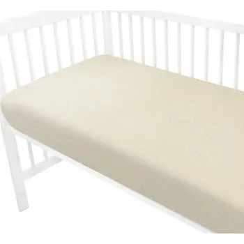 Mušelínové prostěradlo do postýlky 60 x 120 NATURE double - béžové, Rozměry 120x60
