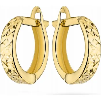 Náušnice Zlaté Náušnice Marko klasické s anglickým zapínáním, ryzost 585