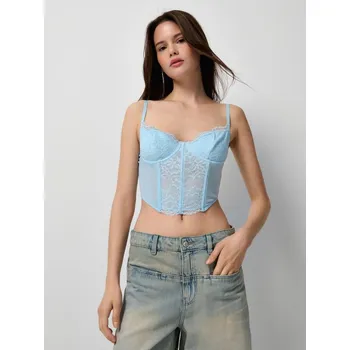 Oblečení a móda Korzetový top - L - House - světle modrá - 785GP-50X