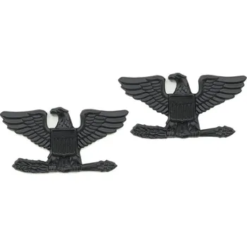 Armáda U.S. Odznak hodnosti COLONEL SUBDUED ČERNÝ pár