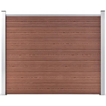 Plot Plotový panel z WPC, 180 x 146 cm, hnědý