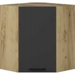 VENTO GN-60/72 Horní kuchyňská rohová skříňka, dub craft, antracit