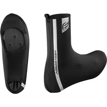 Cyklistické návleky FORCE Návleky treter FORCE HIGH EASY ROAD, černé - L (42 - 44)