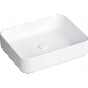Umyvadlo Umyvadlo na desku obdélníkové Omnires Corona 50 cm bílé
