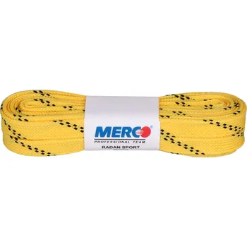 Tkaničky do bot Merco PHW-12 tkaničky do bruslí voskované žlutá Délka: 310 cm