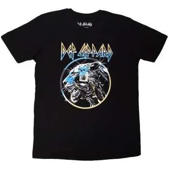 Pánské oblečení Merch Def Leppard: Def Leppard Unisex T-shirt: Metal Leopard (black) (x-large) XL