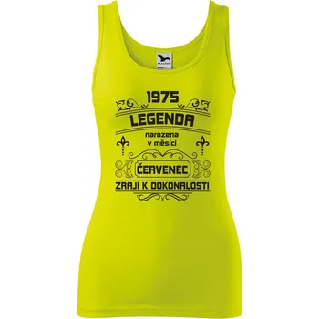 Dámské oblečení DOBRÝ TRIKO Dámské tílko s potiskem Zraji k dokonalosti Velikost: M, Barva: Limetková