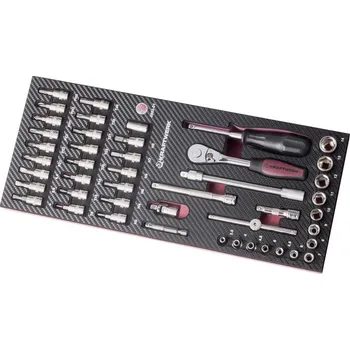 Gola sada KRAFTWERKTOOLS BEST OF KW: COMPLETO EVA3 - souprava gola 1/4" s příslušenstvím 46ks