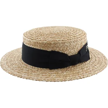 Klobouk Fléchet - Since 1859 Letní canotier Fléchet s černou stuhou Velikost: 59 cm (L)