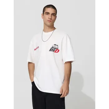 Oblečení a móda Tričko s&nbsp;potiskem Initial D - S - House - krémový - 862GL-01X