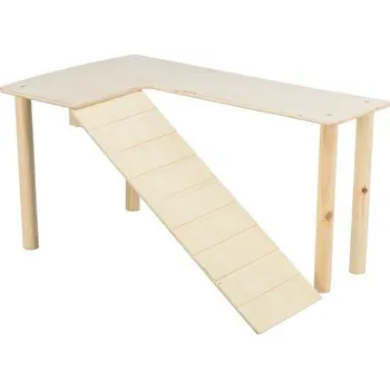 Trixie Platforma s rampou pro myšky, křečky 47 x 25 x 30 cm, dřevo