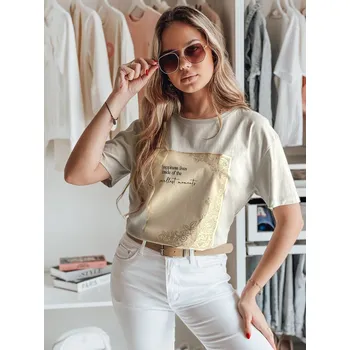 Šedé tričko s potiskem CHANTE RY2595 Velikost: L/XL