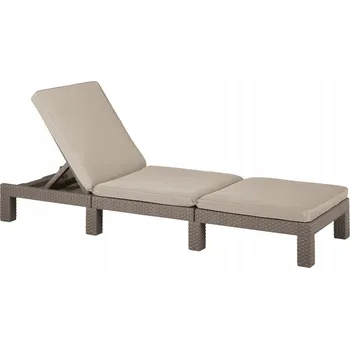 Zahradní lehátko Béžové plast Lehátko