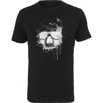 Pánské tričko Triko Mister Tee Waterpaint Skull - černé, 4XL