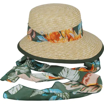 Klobouk Fléchet - Since 1859 Dámský slaměný klobouk Fléchet se zavazováním (Khaki) Velikost: 55 cm (S)