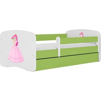 Dětská postel Dětská postel Babydreams princezna zelená, varianta 70x140, bez šuplíků, bez matrace