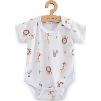 Kojenecké body s krátkým rukávem New Baby For Babies safari, Velikost 68 (4-6m)