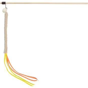 Hračka pro kočku Trixie Hrací prut s třásní, plast/plyš, 40 cm