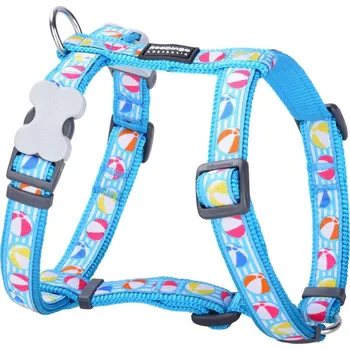 Postroj pro psa Red Dingo postroj – Beach Ball Turquoise – 12 mm x 30-44 cm