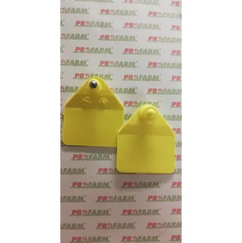 Ušní známka Hema L kovový hrot, bez popisu, Barva zelená