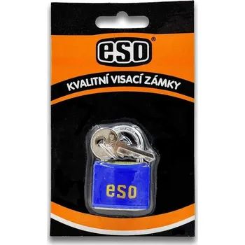 Visací zámek Visací zámek modrý 30mm 5/17 3kl. ESO