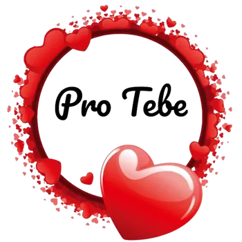 Speciální papír Samolepící etiketa " PRO TEBE" 3,5 cm