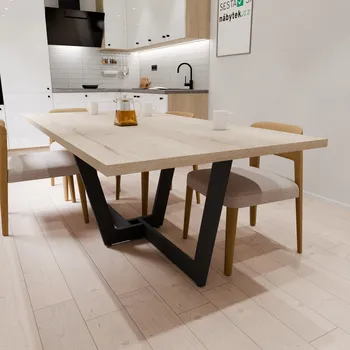 Jídelní stůl Jídelní stůl 200 x 100 cm s podnoží Hertz