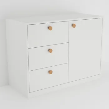 Komoda Komoda se třemi zásuvkami a jedním dvířkem