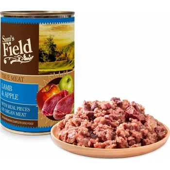 Krmivo pro psa Sam's Field True Meat Adult konzerva Lamb/Apple 400 g