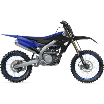 UFO sada plastů a kryty tlumičů YAMAHA YZF 250 '19-'23, YZF 450 '18-'22 (černá/modrá)